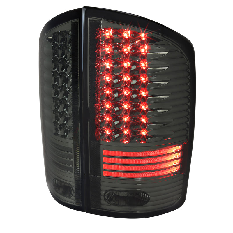 Spec-D 02-06 Dodge Ram Smoke Led Tail Lights LT-RAM02GLED-V2-RS
