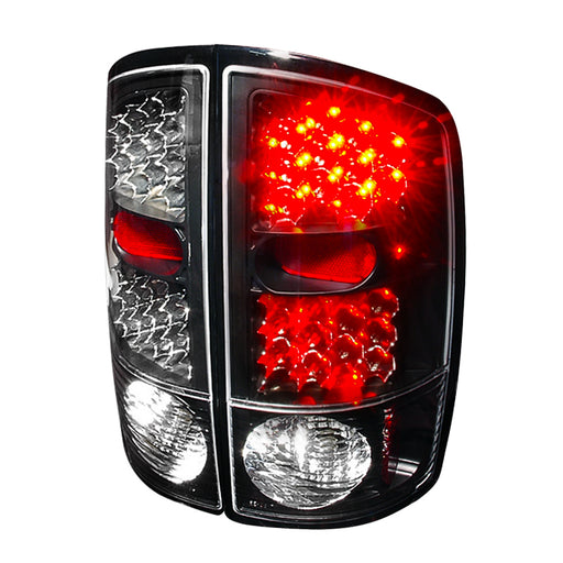 Spec-D 02-06 Dodge Ram Led Tail Lights Black LT-RAM02JMLED-KS