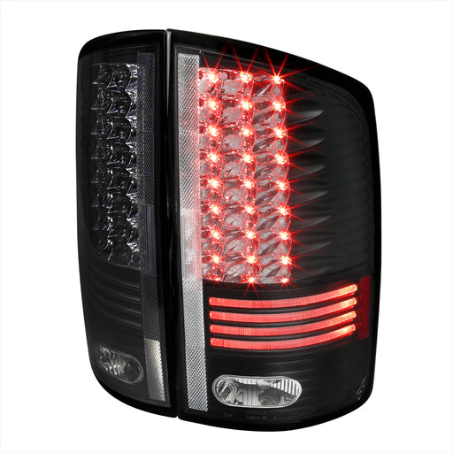 Spec-D 02-05 Dodge Ram Led Tail Lights Black LT-RAM02JMLED-RS