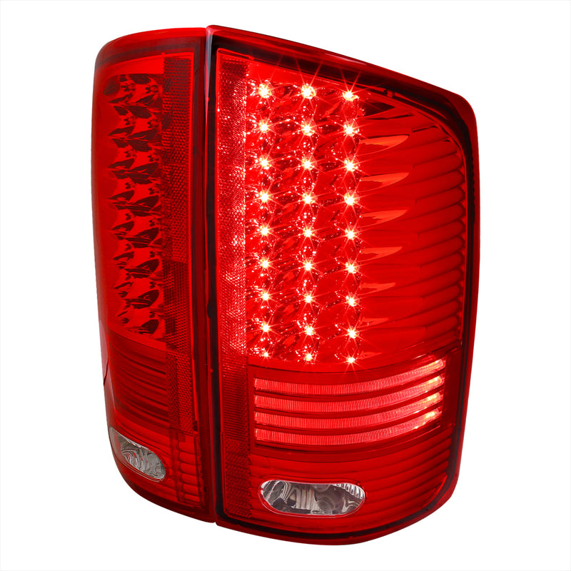 Spec-D 02-05 Dodge Ram Led Tail Lights Red LT-RAM02RLED-V2-RS