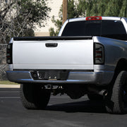 Spec-D 07-08 Dodge Ram 1500 2500 3500 Full Led Tail Light Black Housing Smoked Lens White Led Bar LT-RAM07BBLED-G2-RS