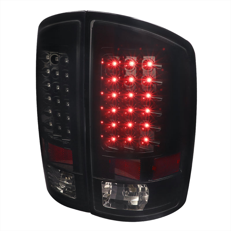 Spec-D 07-08 Dodge  Ram Led Tail Lights Smoked Black Housing  LT-RAM07BBLED-TM