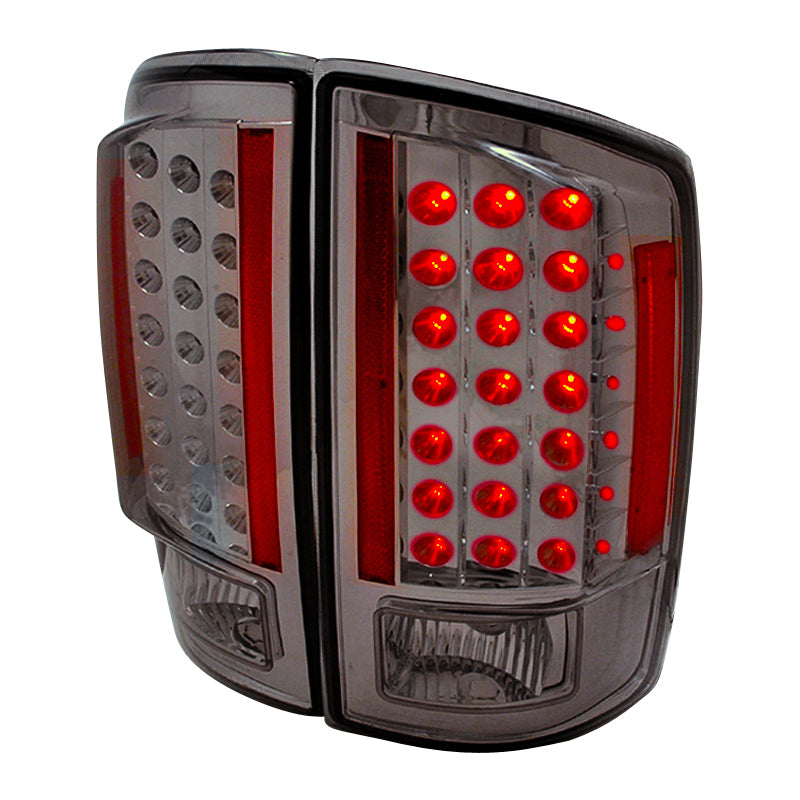 Spec-D 07-08 Dodge Ram Led Tail Lights Smoke LT-RAM07GLED-KS