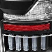 Spec-D 07-08 Dodge Ram 1500 2500 3500 Full Led Tail Light Black Housing Clear Lens White Led Bar LT-RAM07JMLED-G2-RS