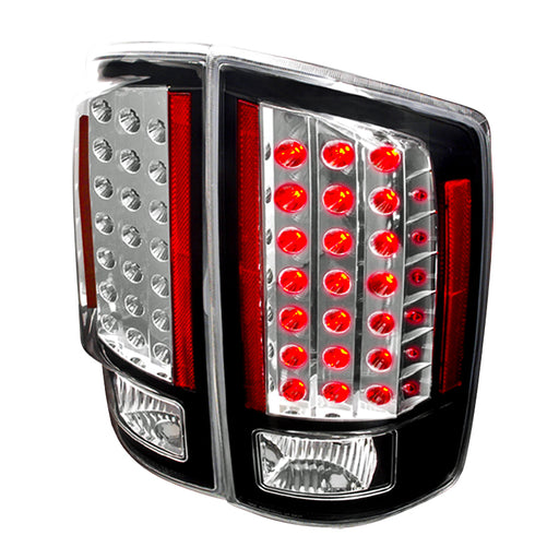 Spec-D 07-08 Dodge Ram Led Tail Lights Black LT-RAM07JMLED-KS