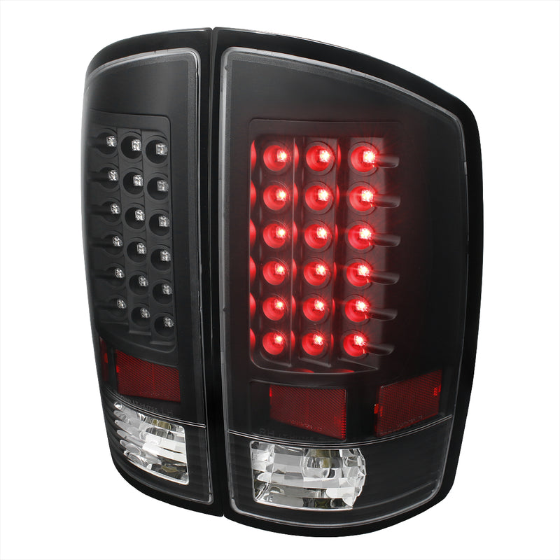 Spec-D 07-08 Dodge  Ram Led Tail Lights Black Housing  LT-RAM07JMLED-TM