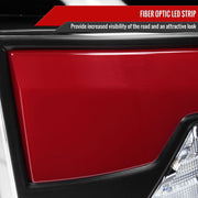 Spec-D 07-08 Dodge Ram 1500 2500 3500 Full Led Tail Light Black Housing Clear Lens Red Led Bar LT-RAM07JRLED-G2-RS