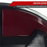 Spec-D 07-08 Dodge Ram 1500 2500 3500 Full Led Tail Light Black Housing Smoked Lens Red Led Bar LT-RAM07SMLED-G2-RS