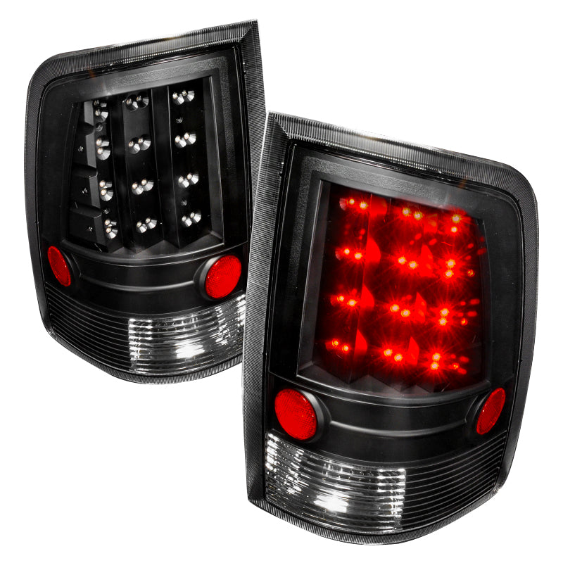 Spec-D 09-18 Dodge Ram Led Tail Light Black LT-RAM09JMLED-KS