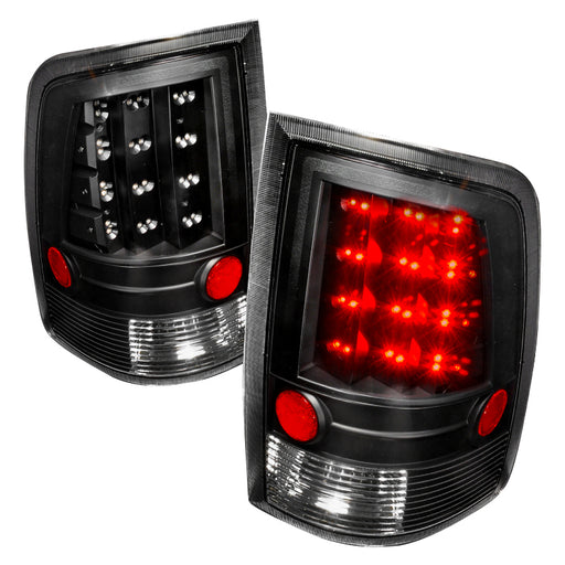 Spec-D 09-18 Dodge Ram Led Tail Light Black LT-RAM09JMLED-KS