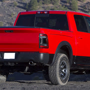 Spec-D 13-18 Dodge Ram 1500 2500 3500 Led Tail Lights Black Housing Clear Lens Red Led With Sequential Turn Signal LT-RAM13JRLED-SQ-RS