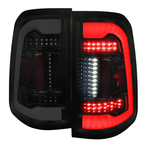 Spec-D 19-22 Dodge Ram 1500 Full Led Tail Light With White Led Bar  LT-RAM1915BBLED-TM