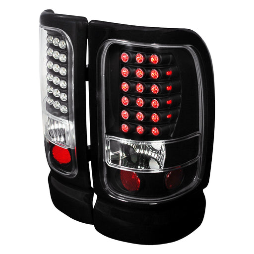 Spec-D 94-01 Dodge Ram Led Tail Lights Black LT-RAM94JMLED-KS