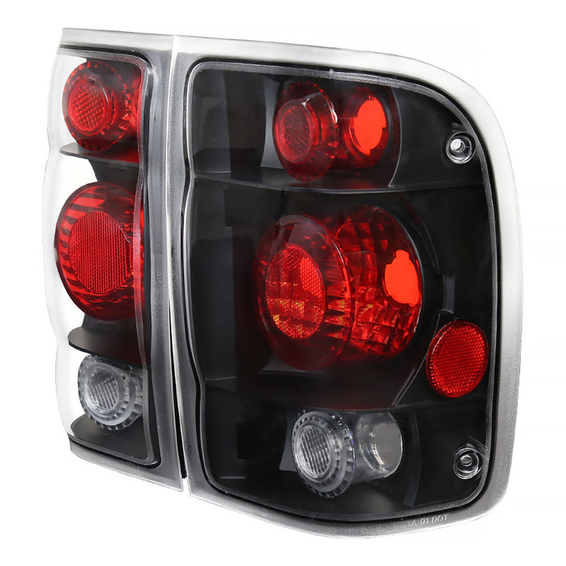 Spec-D 98-01 Ford Ranger Altezza Tail Light Black Housing LT-RAN98JM-KS