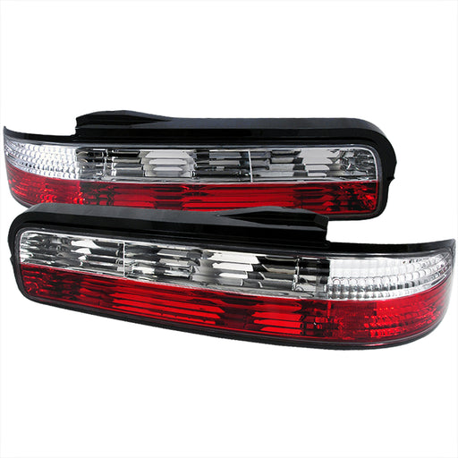 Spec-D 89-94 Nissan 240Sx Altezza Tail Light Red Clear 2 Door LT-S13892RPW-TM