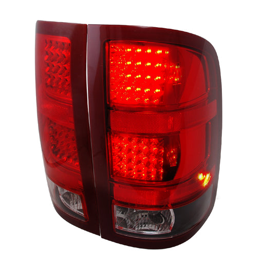 Spec-D 07-13 Gmc Sierra Led Tail Lights Black LT-SIE07JMLED-KS