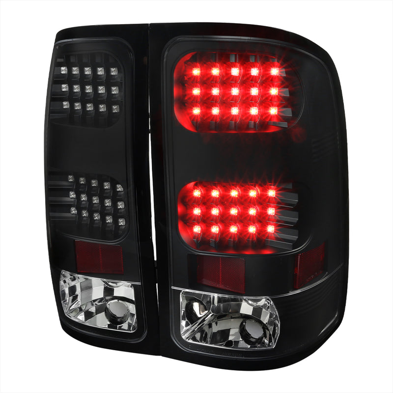 Spec-D 07-13 Gmc  Sierra Led Tail Lights-Black LT-SIE07JMLED-V2-TM