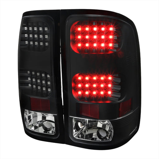 Spec-D 07-13 Gmc  Sierra Led Tail Lights-Black LT-SIE07JMLED-V2-TM