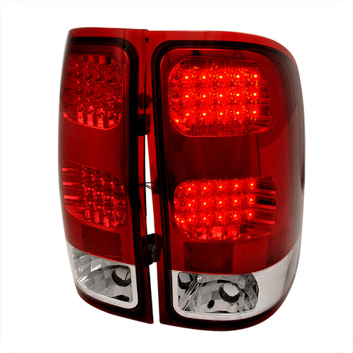 Spec-D 07-13 Gmc Sierra Led Tail Lights Red LT-SIE07RLED-TM