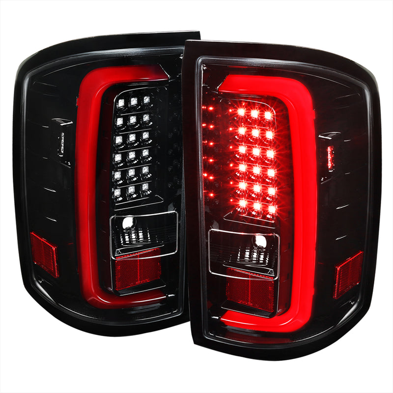 Spec-D 14-16 Gmc Sierra Led Tail Lights LT-SIE14BKLED-TM
