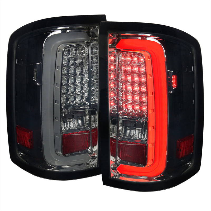 Spec-D 14-16 Gmc Sierra Led Tail Lights - Smoke LT-SIE14GLED-TM