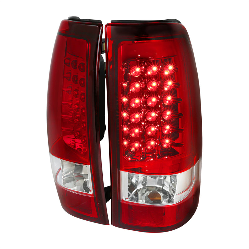Spec-D 03-06 Chevrolet Silverado Led Tail Lights Red LT-SIV03RLED-TM