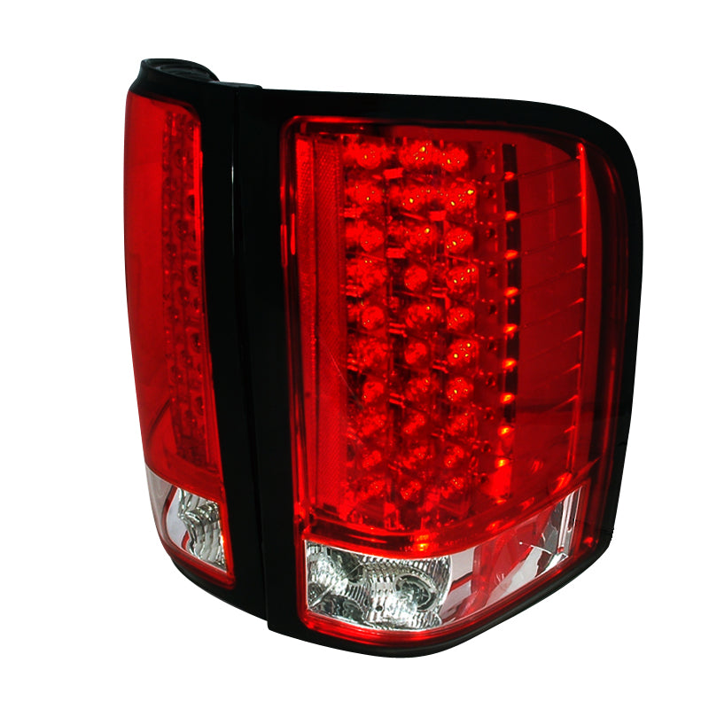 Spec-D 07-11 Chevrolet Silverado Led Tail Lights Red LT-SIV07RLED-KS