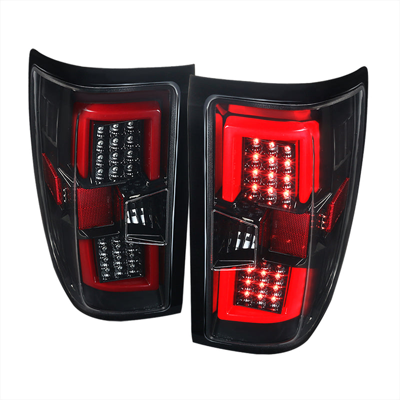Spec-D 14-18 Chevrolet  Silverado Led Tail Lights LT-SIV14BKLED-TM