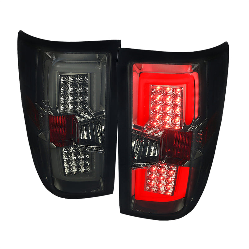 Spec-D 14-18 Chevrolet Silverado Led Tail Lights - Smoke LT-SIV14GLED-TM