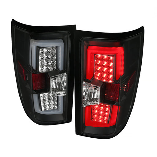 Spec-D 14-18 Chevrolet Silverado Led Tail Lights - Black LT-SIV14JMLED-TM