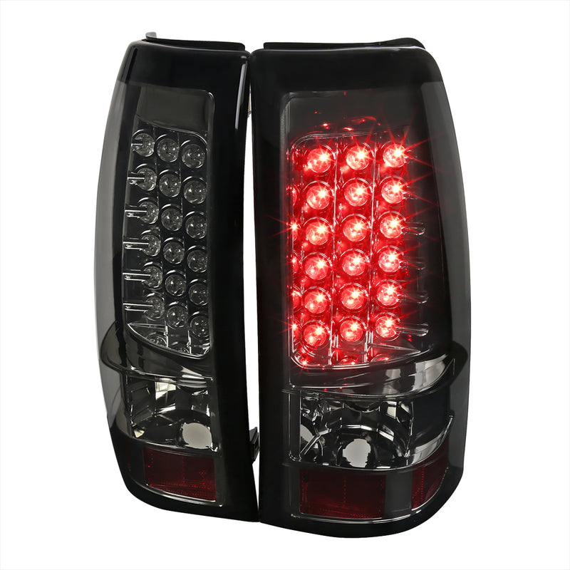 Spec-D 99-02 Chevrolet Silverado Led Tail Lights Smoke LT-SIV99GLED-TM