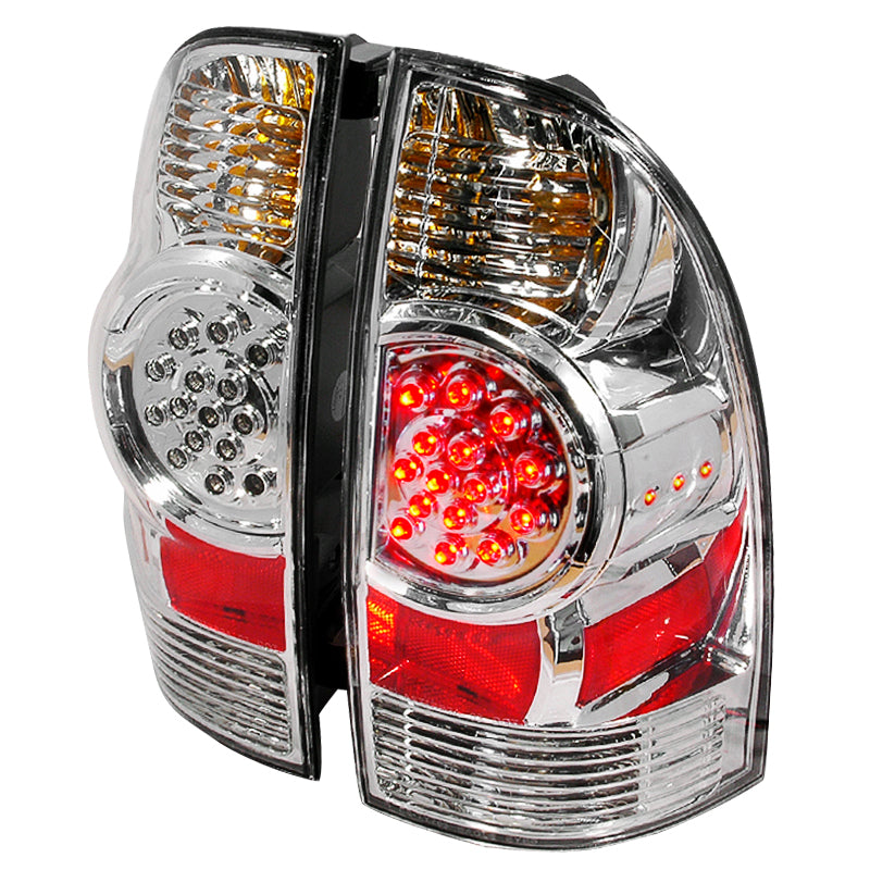 Spec-D 05-10 Toyota Tacoma Led Tail Lights Chrome LT-TAC06CLED-KS