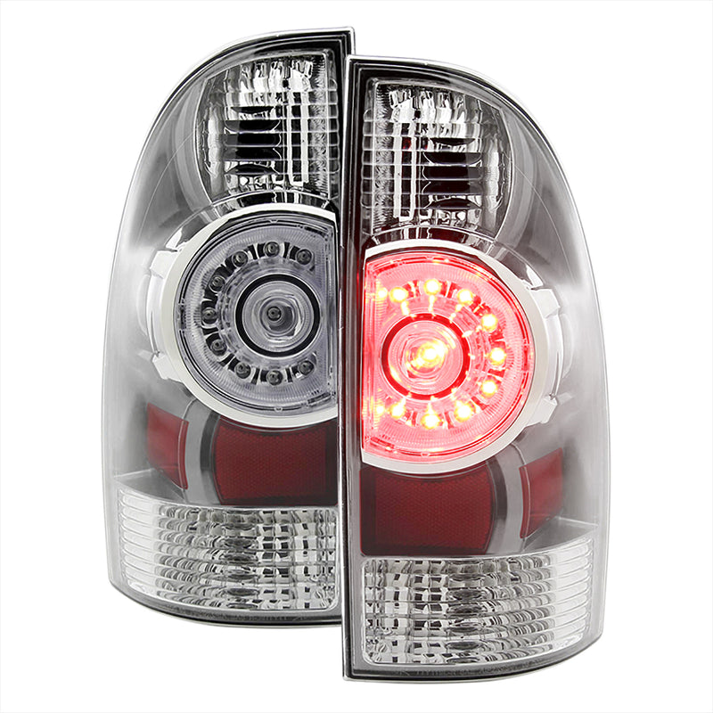 Spec-D 05-13 Toyota Tacoma Chrome Led Tail Lights LT-TAC09CLED-RS