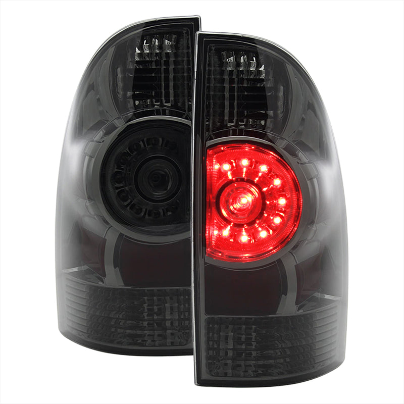 Spec-D 05-13 Toyota Tacoma Smoke Led Tail Lights LT-TAC09GLED-RS