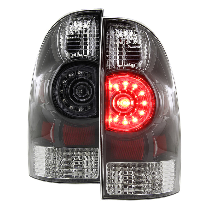 Spec-D 05-15 Toyota Tacoma Black Led Tail Lights LT-TAC09JMLED-RS