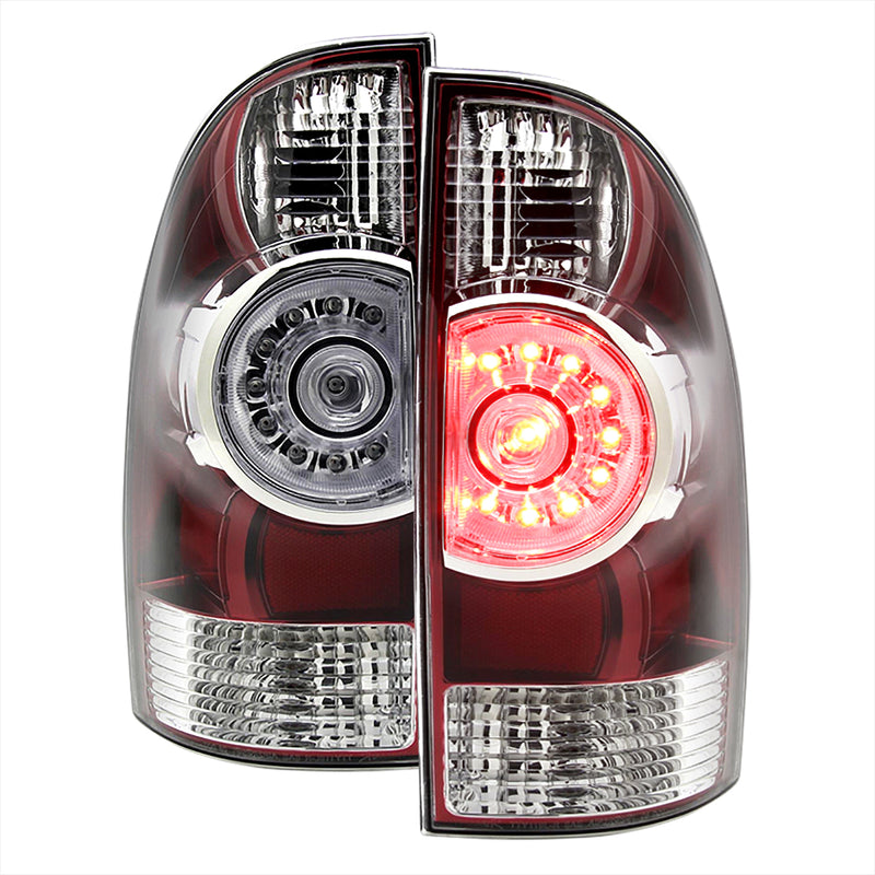 Spec-D 05-13 Toyota Tacoma Red Led Tail Lights LT-TAC09RLED-RS