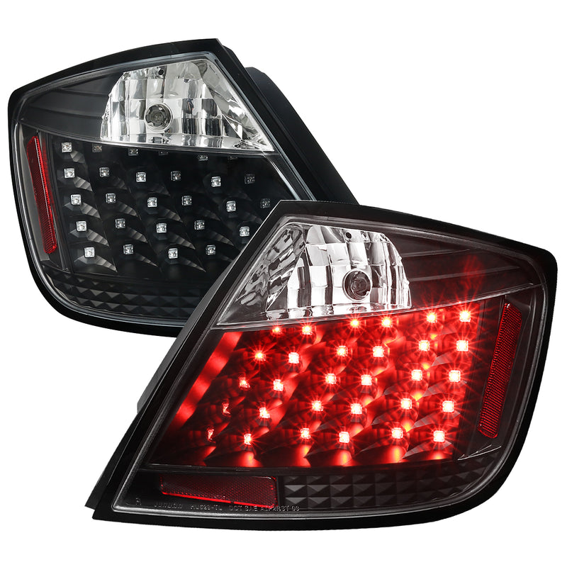 Spec-D 05-10 Scion Tc Led Tail Lights-Black LT-TC04JMLED-V2-TM