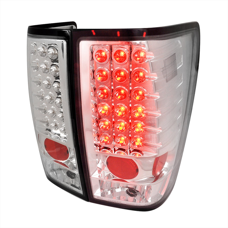 Spec-D 04-12 Nissan Titan Led Tail Lights Chrome LT-TIT04CLED-TM