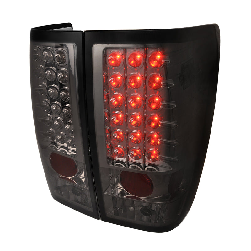 Spec-D 04-12 Nissan Titan Led Tail Lights Smoke LT-TIT04GLED-TM