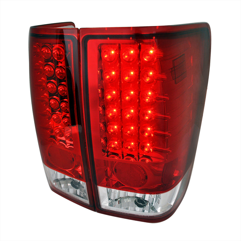 Spec-D 04-12 Nissan Titan Led Tail Lights Red LT-TIT04RLED-TM