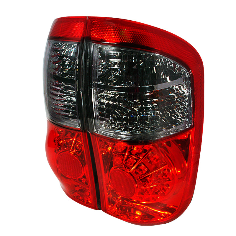 Spec-D 00-06 Toyota Tundra Led Tail Lights Red Smoke - Double Cab LT-TUN00RGLED-KS