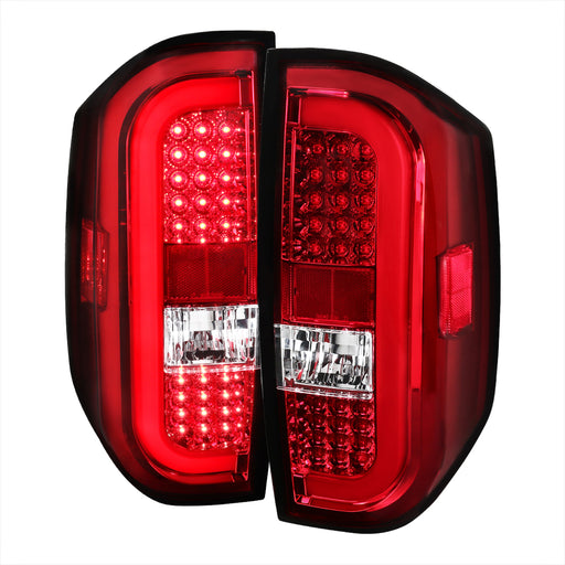Spec-D 14-18 Toyota Tundra Led Sequential Tail Lights- Red LT-TUN14RLED-SQ-TM