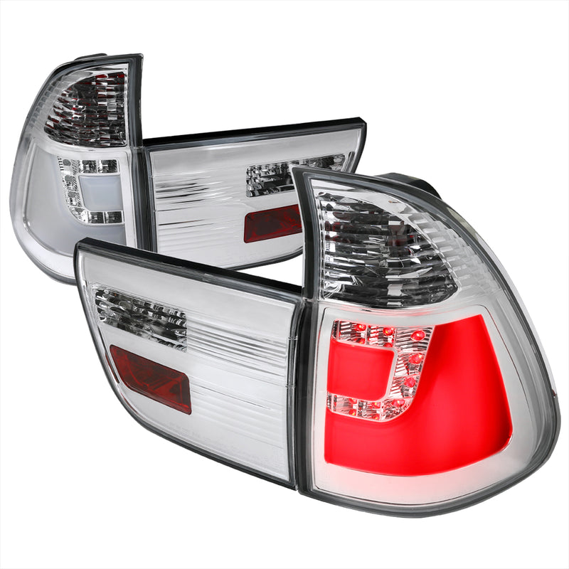Spec-D 00-06 Bmw X5 Chrome Led Tail Lights LT-X500CLED-TM