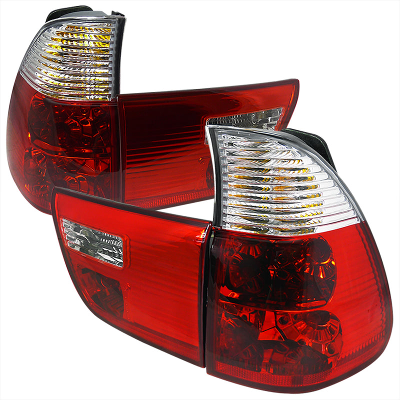 Spec-D 00-05 Bmw E53 Altezza Tail Light Red Clear LT-X500RPW-APC