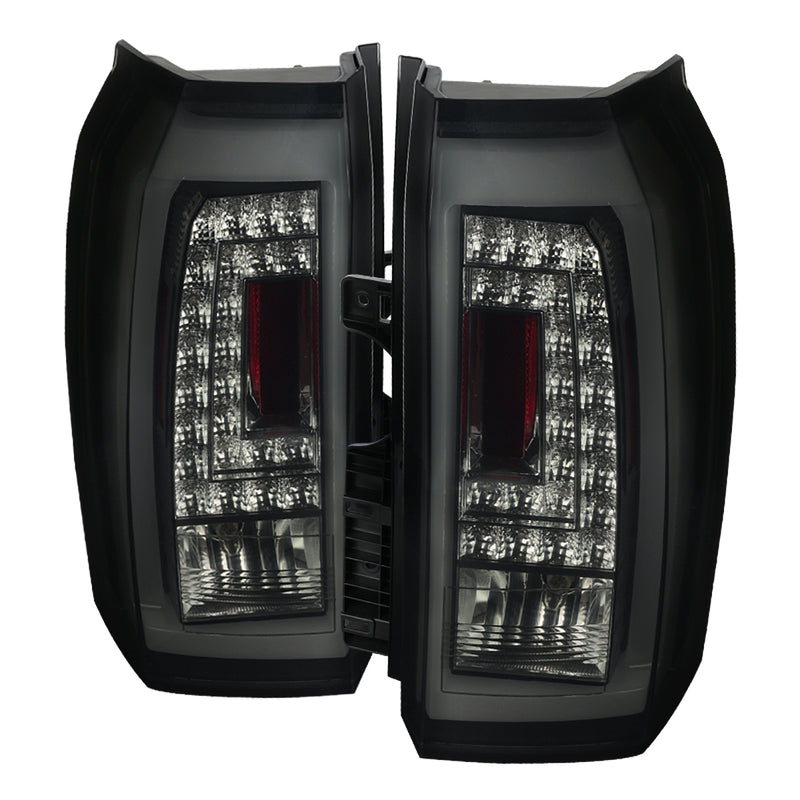 Spec-D 15-18 Gmc Yukon Led Tail Lights- Gsy Blk Smoke Lens LT-YUK15BBLED-TM