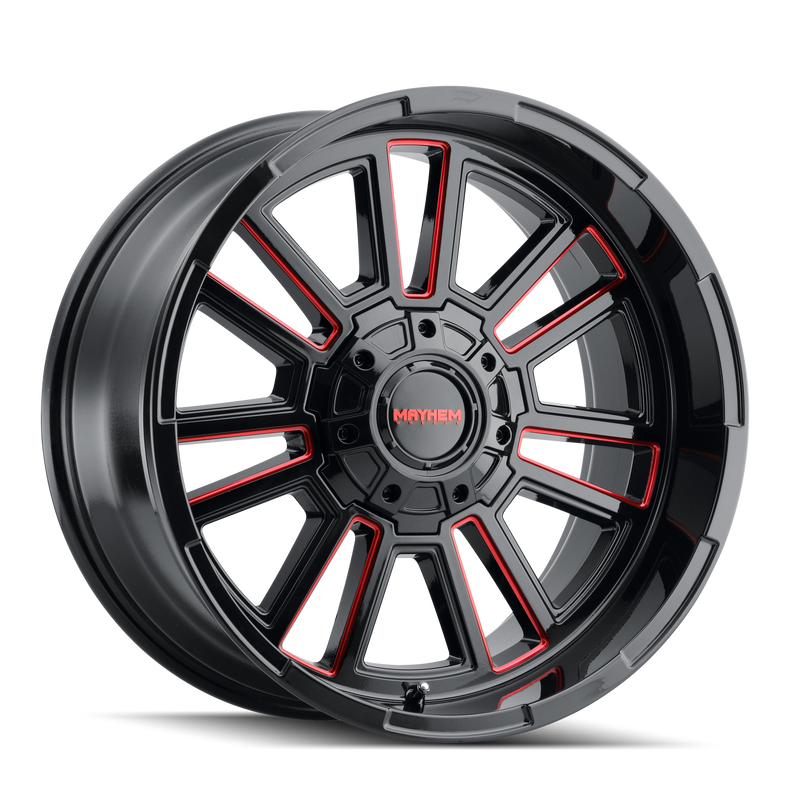 MAYHEM APOLLO Gloss Black Milled Prism Red