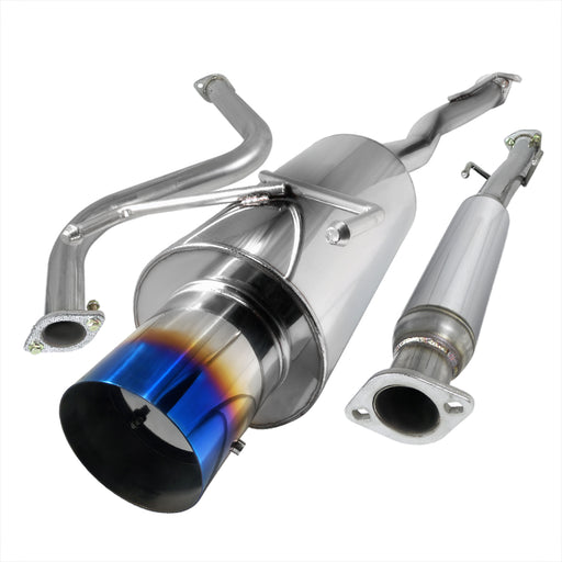 Spec-D 90-93 Honda Accord 2.5 Inch Inlet N1 Style Catback Exhaust With Burnt Tip MFCAT2-ACD90T-SD