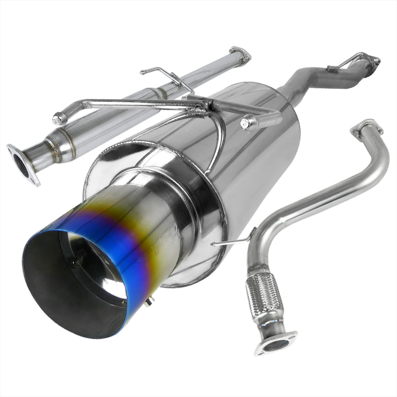 Spec-D 94-97 Honda Accord 2.5 Inch Inlet N1 Style Catback Exhaust With Burnt Tip MFCAT2-ACD94T-SD