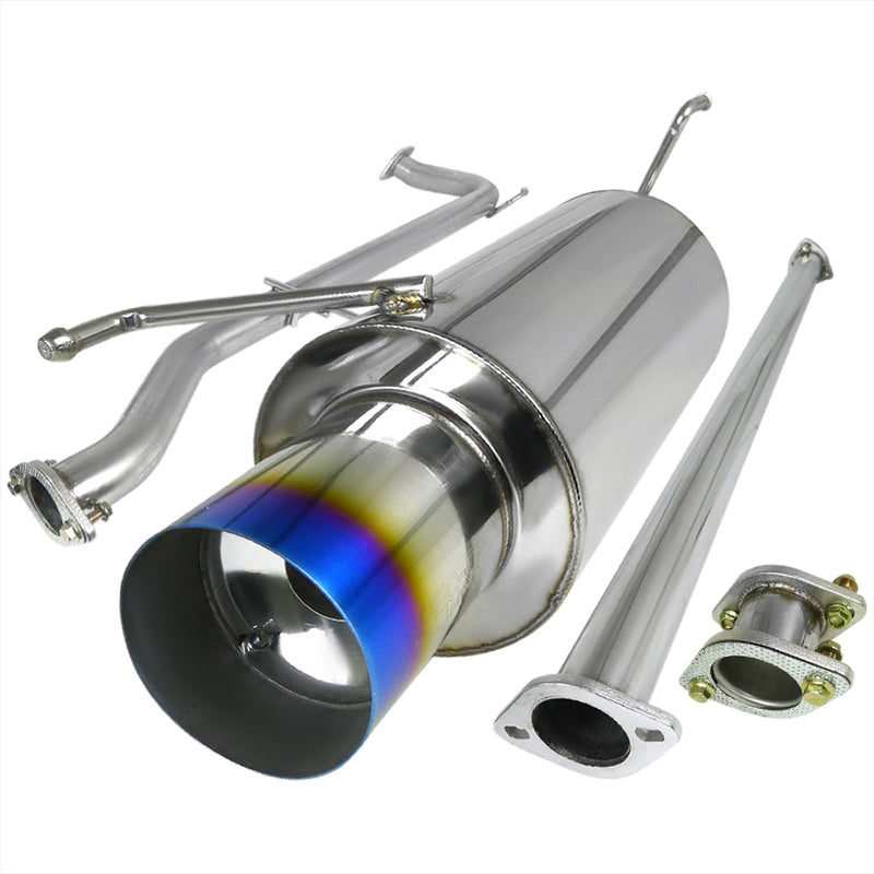 Spec-D 98-02 Honda Accord 2.5 Inch Inlet N1 Style Catback Exhaust With Burnt Tip MFCAT2-ACD982T-SD