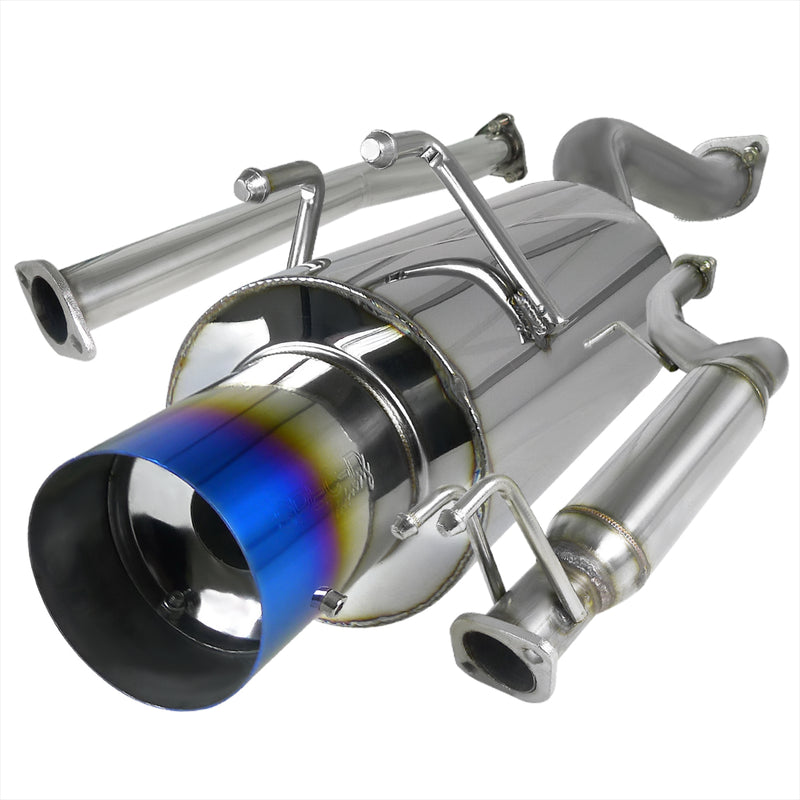 Spec-D 06-09 Honda Civic 2.5 Inch Inlet N1 Style Catback Exhaust With Burnt Tip Si Only MFCAT2-CV062SIT-SD